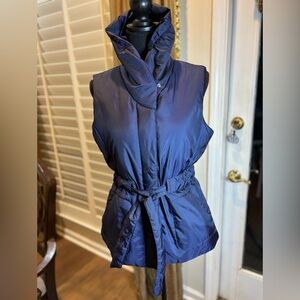 Liz Claiborne Navy Light Puffer Vest Women’s Size S Classy Quilted Lightweight